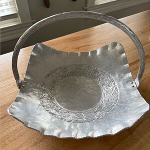 MCM Stamped Aluminum tray with handle